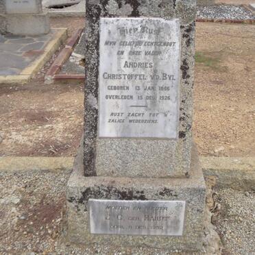 BYL Andries Christoffel, v.d. 1866-1926 &amp; J.G. HAUPT -1952
