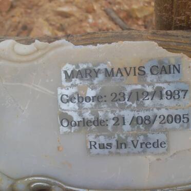 CAIN Mary Mavis 1937-2005