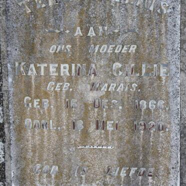 CILLIE Katerina nee MARAIS 1866-1920