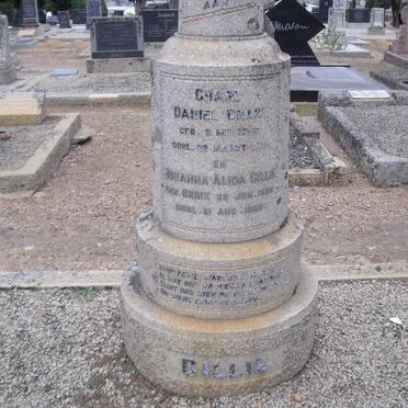 CILLIE Charl Daniel 1866-1958 &amp; Johanna Alida BRINK 186?-1960