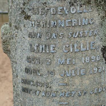 CILLIE Lenie 1890-1926