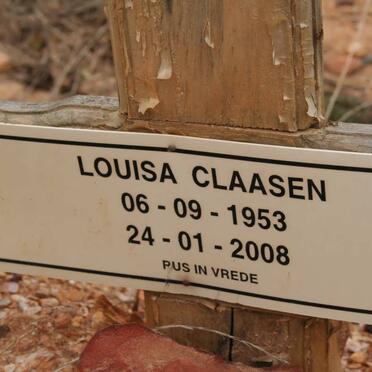 CLAASEN Louisa 1953-2008