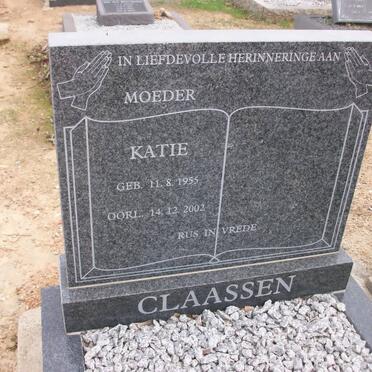 CLAASSEN Katie 1955-2002