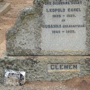 CLEMEN Leopold Carel 1835-1920 &amp; Susanna BAARTMAN 1848-1928