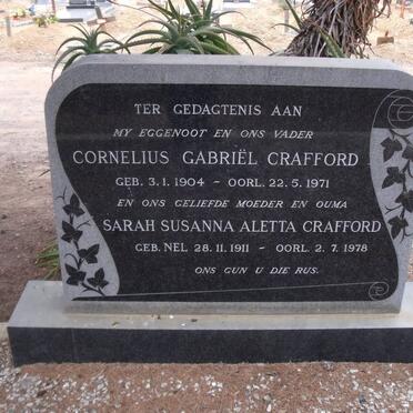 CRAFFORD Cornelius Gabriël 1904-1971 &amp; Sarah Susanna Aletta  NEL 1911-1978