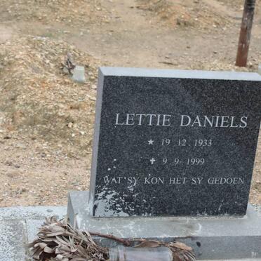 DANIELS Lettie 1933-1999