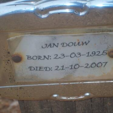 DOUW Jan 1925-2007