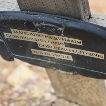 EPHRAIM Margaretha 1920-2006