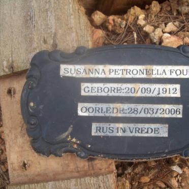 FOURIE Susanna Petronella 1912-2006