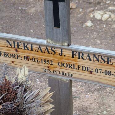 FRANSE Nieklaas J. 1952-2008