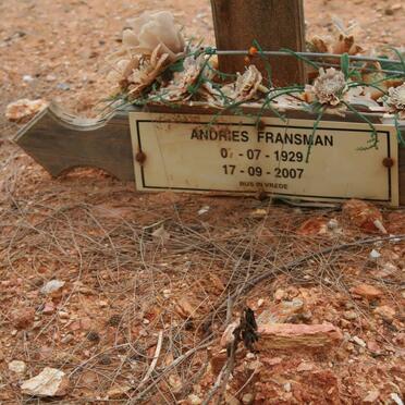 FRANSMAN Andries 1929-2007
