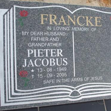FRANCKE Pieter Jacobus 1949-2005