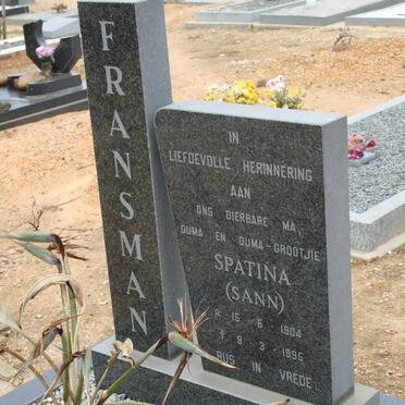 FRANSMAN Spatina 1904-1995