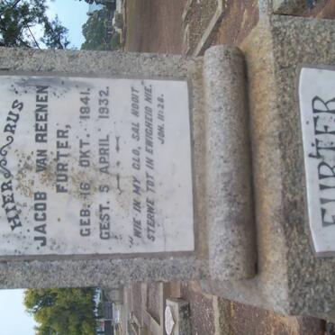 FURTER Jacob van Reenen 1841-1932