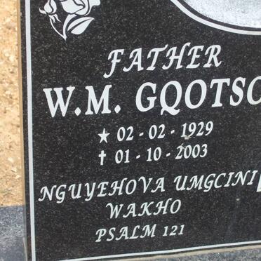 GQOTSO W.M. 1929-2003