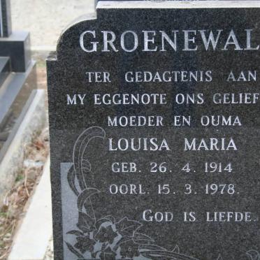 GROENEWALD Louisa Maria 1914-1978