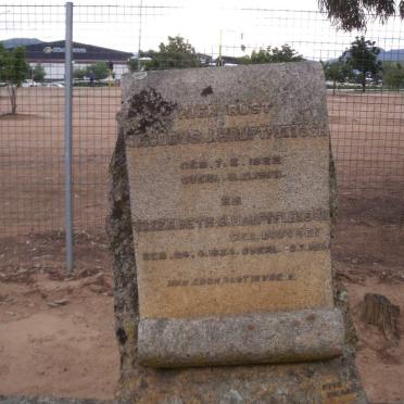 HAUPTFLEISCH Jacobus J. 1822-1907 &amp; Elizabeth S. BOOYSEN 1834-1911