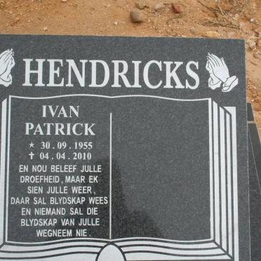 HENDRICKS Ivan Patrick 1955-2010
