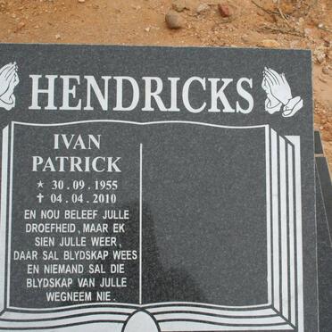 HENDRICKS Ivan Patrick 1955-2010