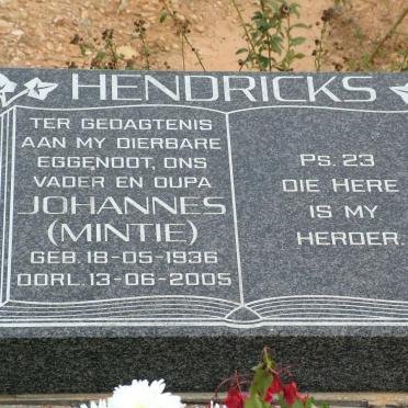 HENDRICKS Johannes 1936-2005
