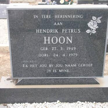HOON Hendrik Petrus 1949-1979