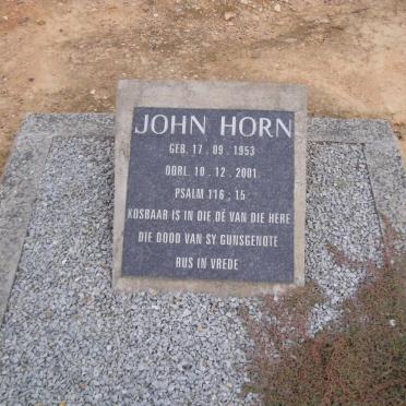 HORN John 1953-2001
