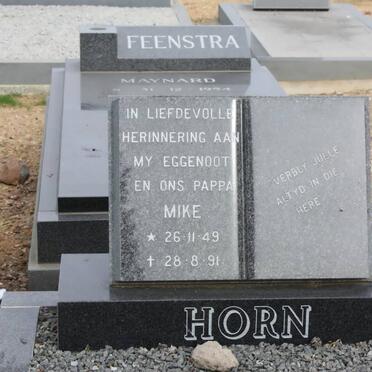 HORN Mike 1949-1991 :: FEENSTRA Maynard 1944-