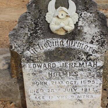 HOLMES Edward Jeremiah 1895-1912