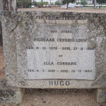 HUGO Nicolaas Hendrik Louw 1876-1948 &amp; Ella CONRADIE 1882-1943