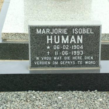 HUMAN Marjorie Isobel 1904-1993