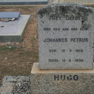 HUGO Johannes Petrus 1912-1935
