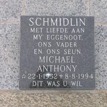 SCHMIDLIN Michael Anthony 1952-1994