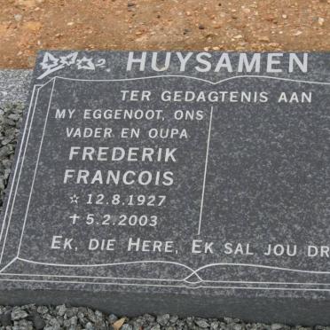 HUYSAMEN Frederik Francois 1927-2003