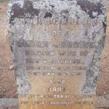 JARDINE Sarah 1882-1915 :: JARDINE Mary