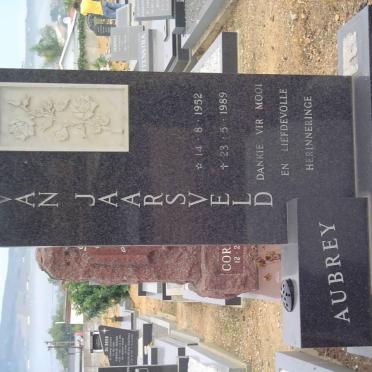 JAARSVELD Aubrey, van 1952-1989