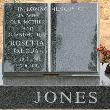 JONES Rosetta 1942-2007