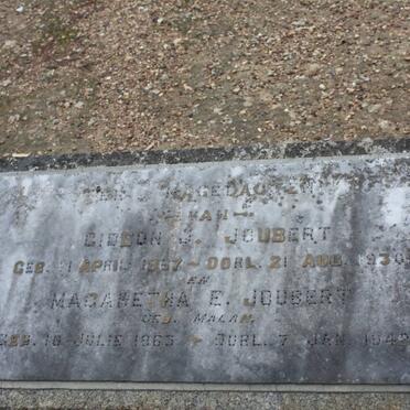 JOUBERT Gideon J. 1867-1930 &amp; Magaretha E. MALAN 1863-1942