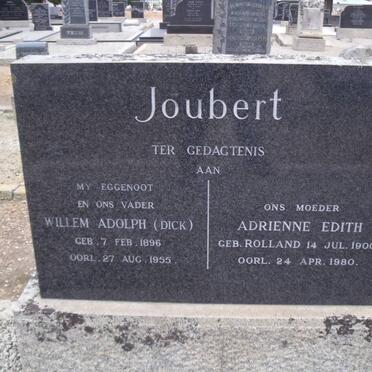 JOUBERT Willem Adolph 1896-1955 &amp; Adrienne Edith ROLLAND 1900-1980