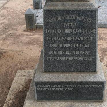 JOUBERT Gideon Jacobus 1890-1919