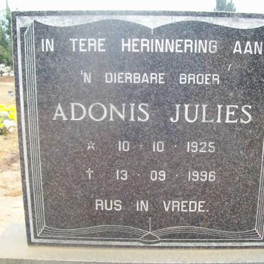 JULIES Adonis 1925-1996