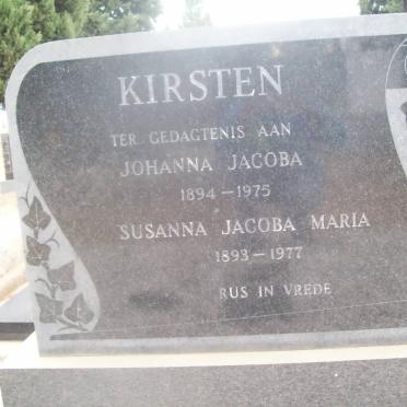 KIRSTEN Susanna Jacoba Maria 1893-1977