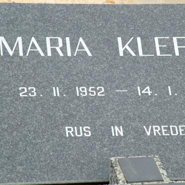 KLEPAS Maria 1952-2008
