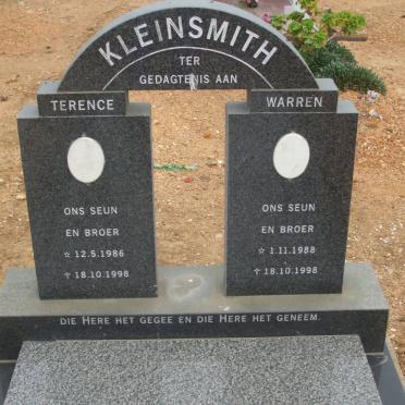 KLEINSMITH Terence 1986-1998 :: KLEINSMITH Warren 1988-1998
