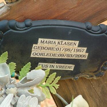 KLASEN Maria 1957-2006