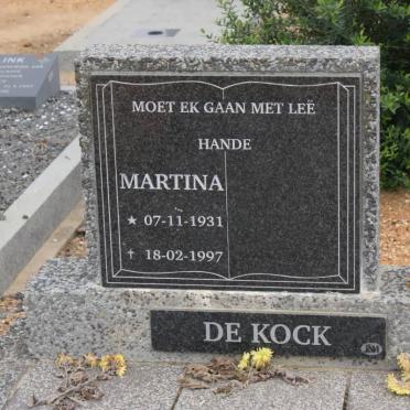 KOCK Martina, de 1931-1997