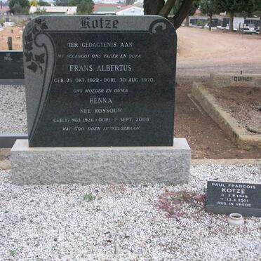 KOTZE GRAVE