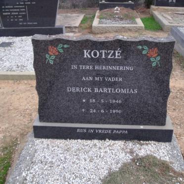 KOTZÉ Derick Bartlomias 1946-1990