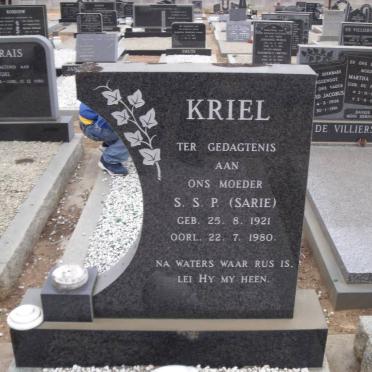 KRIEL S.S.P. 1921-1980