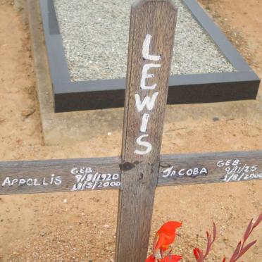 LEWIS Appollis 1920-2000 &amp; Jacoba 1925-2000