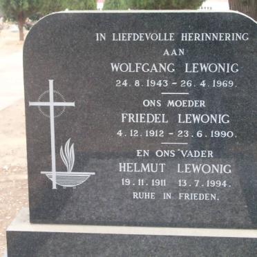 LEWONIG Helmut 1911-1994 &amp; Friedel 1912-1990 :: LEWONIG Wolfgang 1943-1969